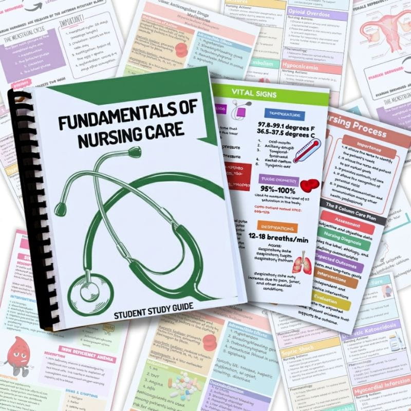 Fundamentals of Nursing Care Student Study Guide-Tutelor
