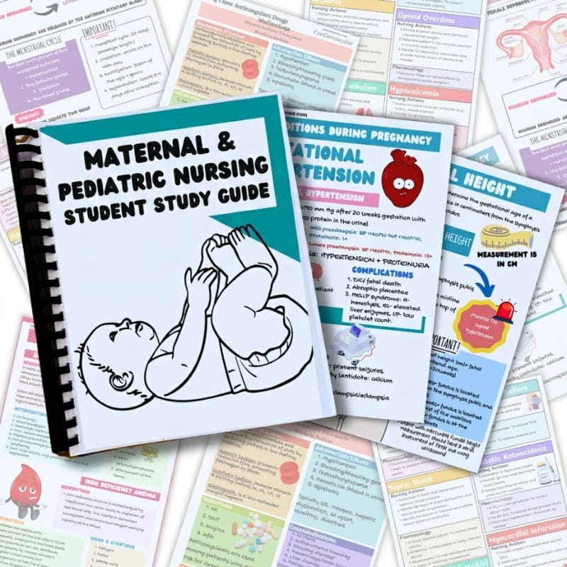 Maternal and Pediatric Nursing Student Study Guide-Tutelor