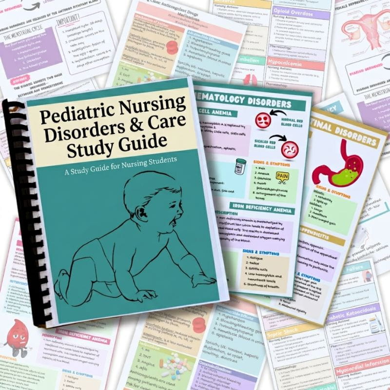 Pediatric Nursing Disorders and Care Study Guide-Tutelor