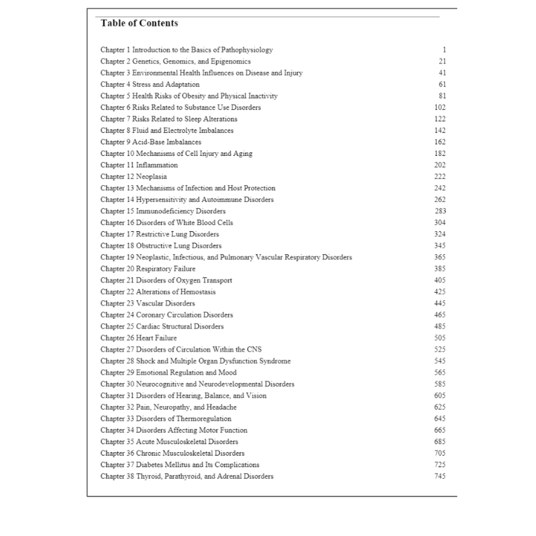 Test Bank For Pathophysiology-Concepts of Human Disease, 1st Edition By Sorenson-Tutelor
