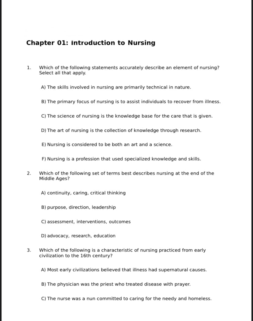 Test Bank for Fundamentals of Nursing 10th Edition by Taylor-Tutelor
