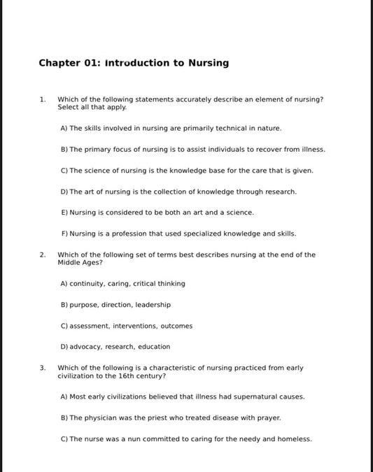 Test Bank for Fundamentals of Nursing 10th Edition by Taylor-Tutelor