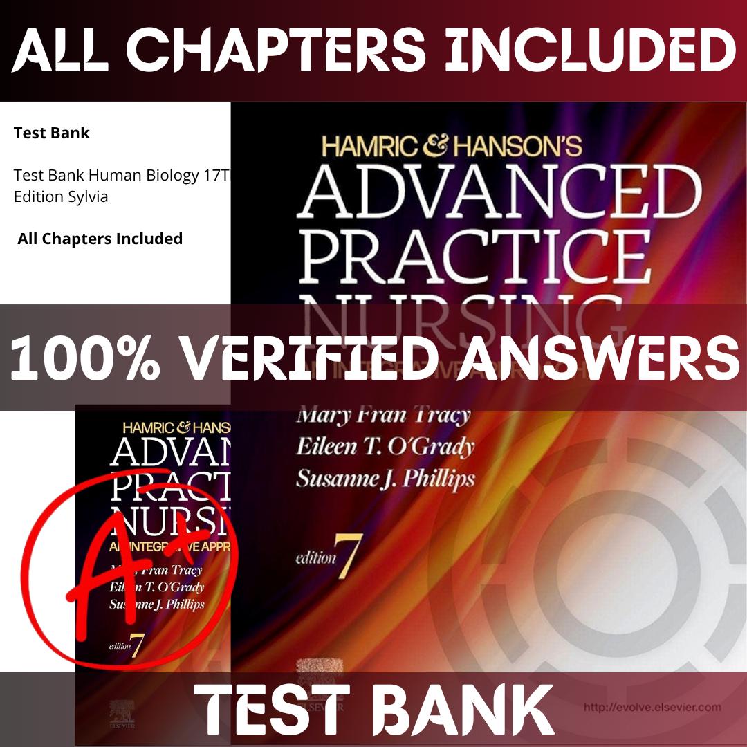 Test Bank for Hamric and Hanson’s Advanced Practice Nursing An Integrative Approach, 7th Edition Tracy | All Chapters Included-Tutelor