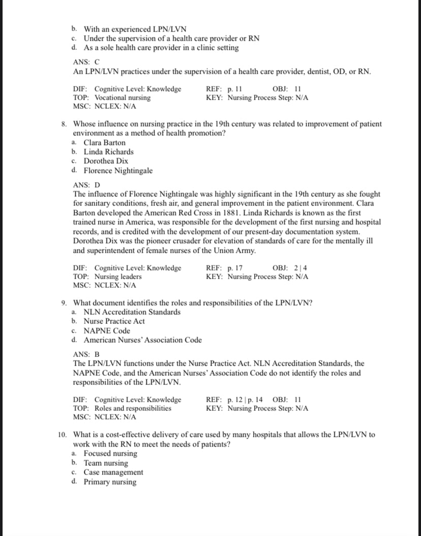 Test bank Foundation of Nursing, 9th Edition by Cooper-Tutelor